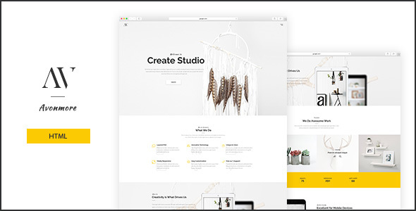 Avonmore - Creative Multipurpose HTML Theme