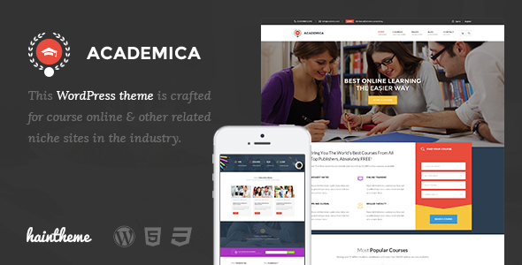 Academica - Education Center WordPress Theme