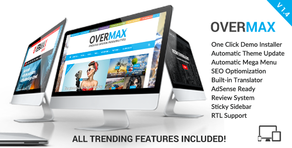 Overmax - A Highly Customizable WordPress Magazine Theme