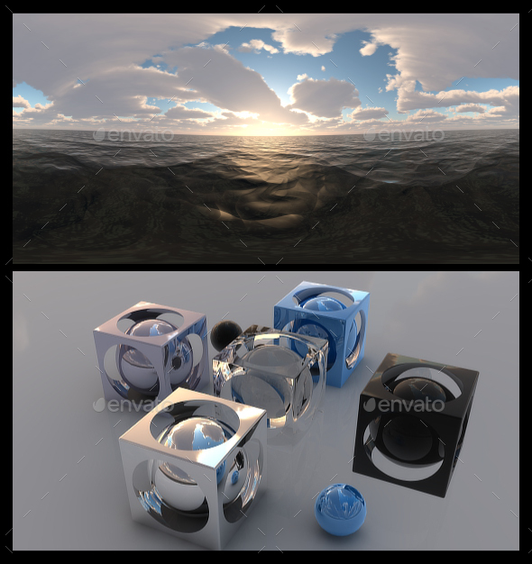 Cloudy Ocean Day 5 - HDRI - 3DOcean Item for Sale
