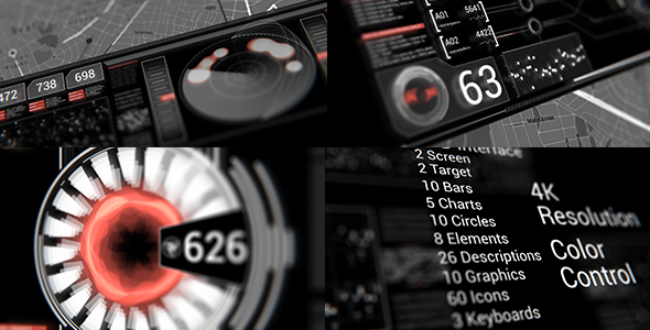 HUD-liitäntä - Technology Taustat Elements After Effects Project Files