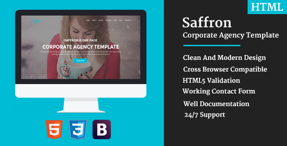 Saffron - Corporate Agency Template