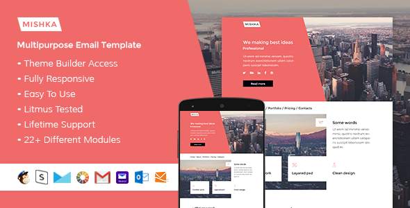 Mishka - Responsive Email + StampReady Builder