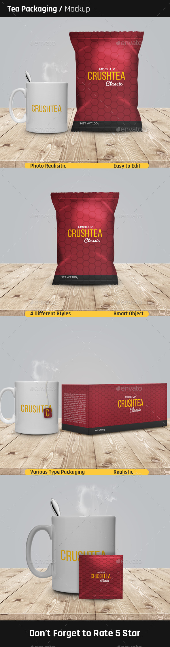 Tea Packaging Mock-Ups