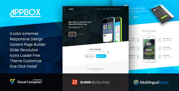 AppBox - App  Landing & App Store WordPress Theme