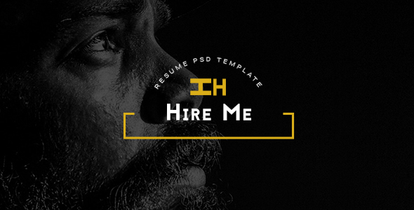Hire Me - Personal vCard PSD Template