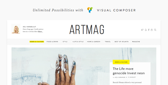 Artmag - Clean WordPress Blog & Magazine Theme