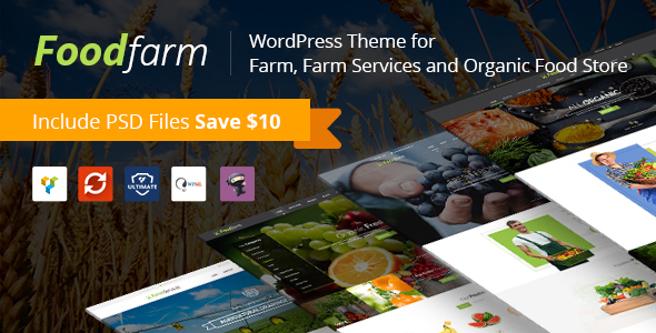 FoodFarm - WordPress Theme for Farm, Farm Services and Organic Food Store