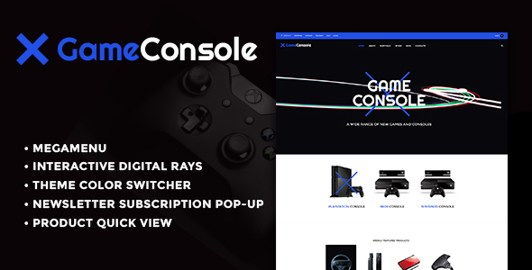 X Game Console - Responsive Shopify theme