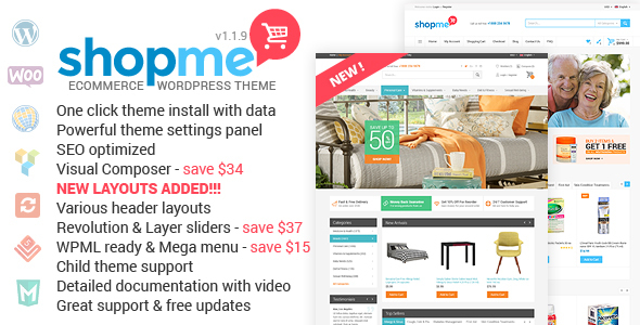 ShopMe - Woocommerce WordPress Theme