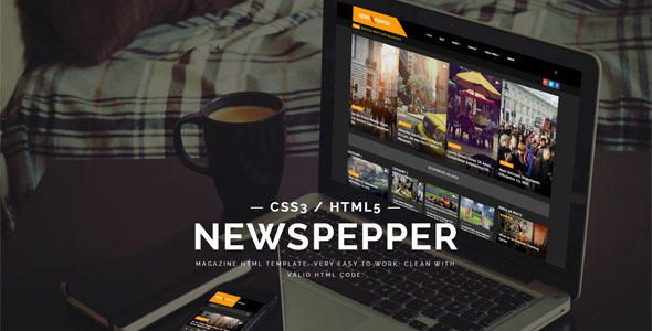 NewsPepper - News Magazine HTML5 Template