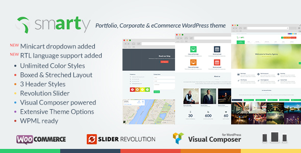 Smarty Portfolio & Shop WordPress Theme