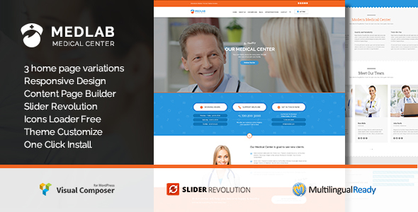 MedLab Medical Center - Health & Beauty WordPress