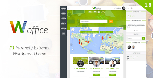 Woffice - Intranet/Extranet WordPress Theme