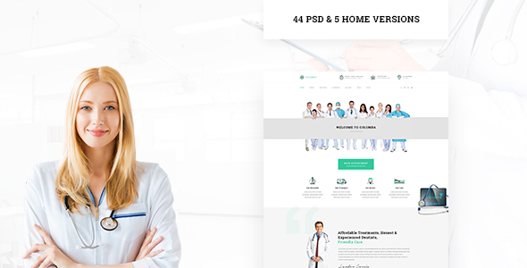 Columba - Medical PSD Template