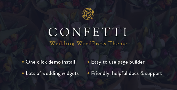 Confetti - Wedding WordPress Theme