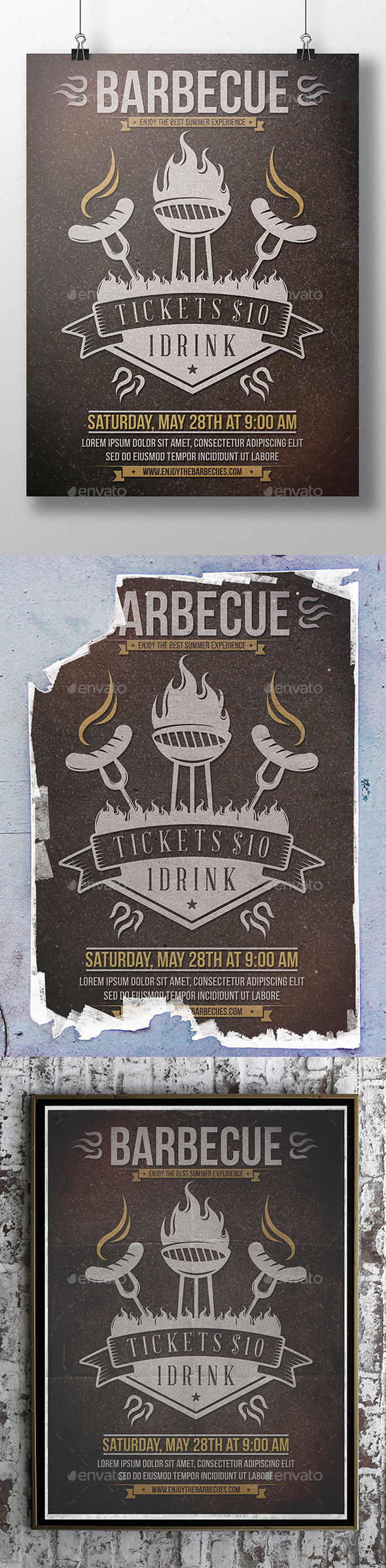 BBQ Summer Flyer Template