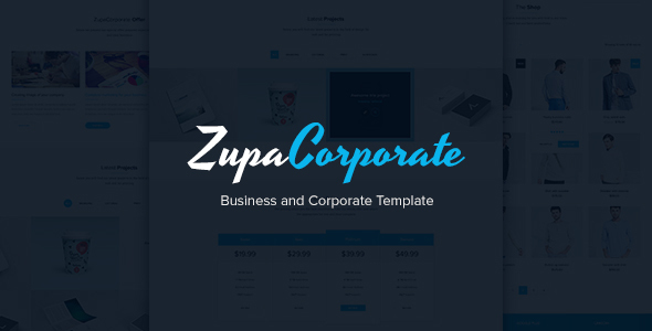 ZupaCorporate - Business and Corporate PSD Template