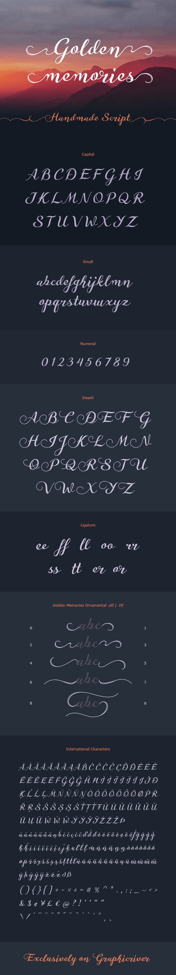 Golden Memories Script Font