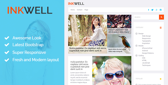 INKWELL | Blog HTML Template