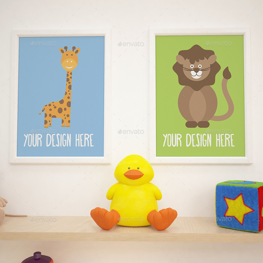 Download 12 Children Room Gallery MockUPs Pack by PurpleVisions ...