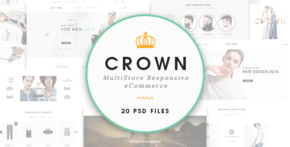 Crown - Ecommerce PSD Template
