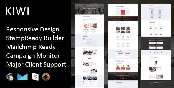 KIWI- Multipurpose Responsive Email Template + Stampready Builder
