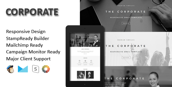 Corporate - Responsive Email Template + Stamp Ready Builder