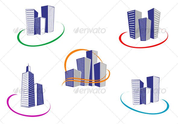 Buildings symbols Buildings symbols