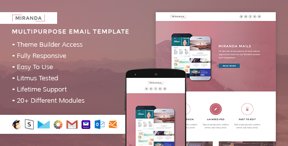 Miranda Responsive Email + StampReady Builder