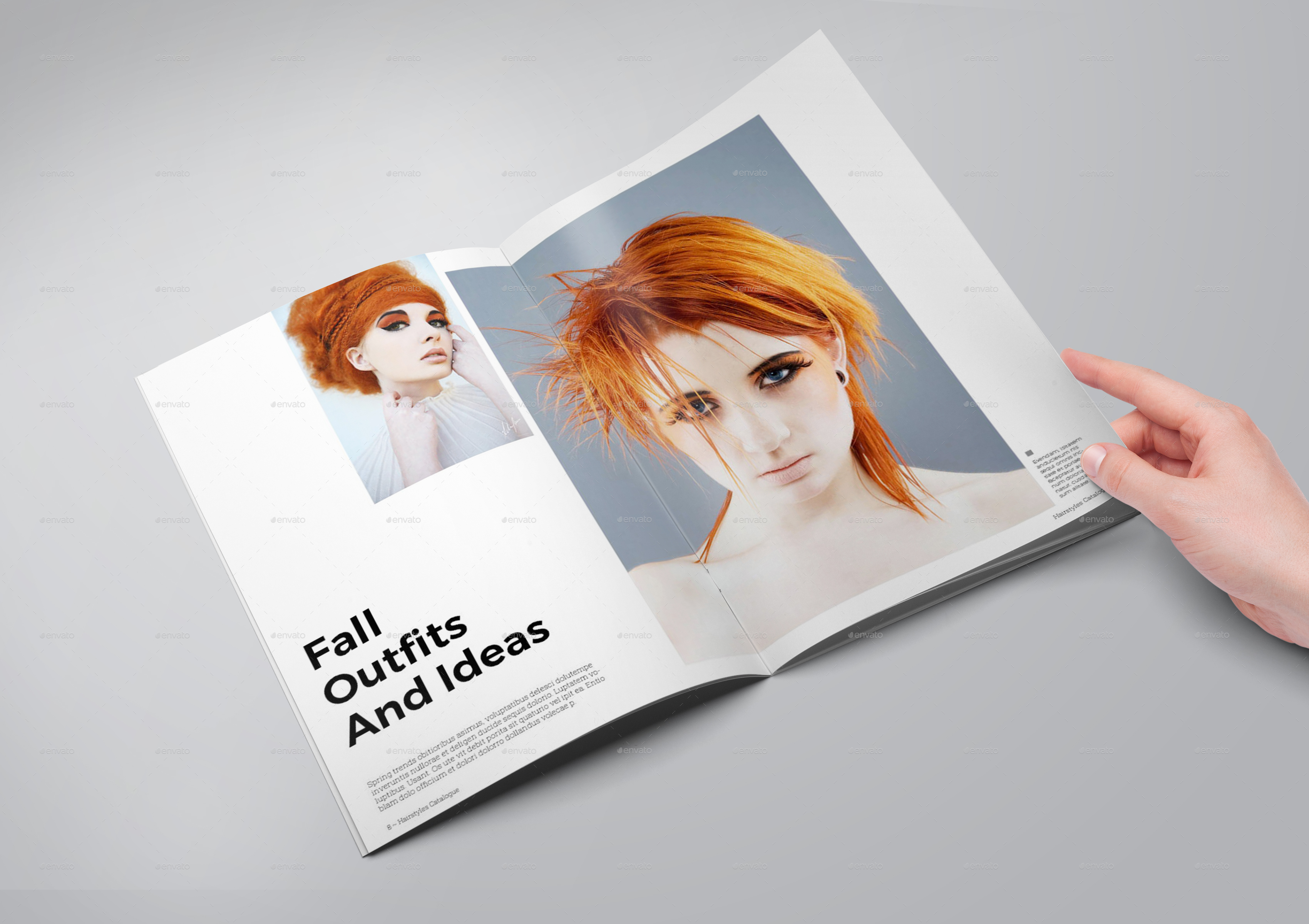 Hairstyles Clinic Catalogue/Brochure by bookrak GraphicRiver