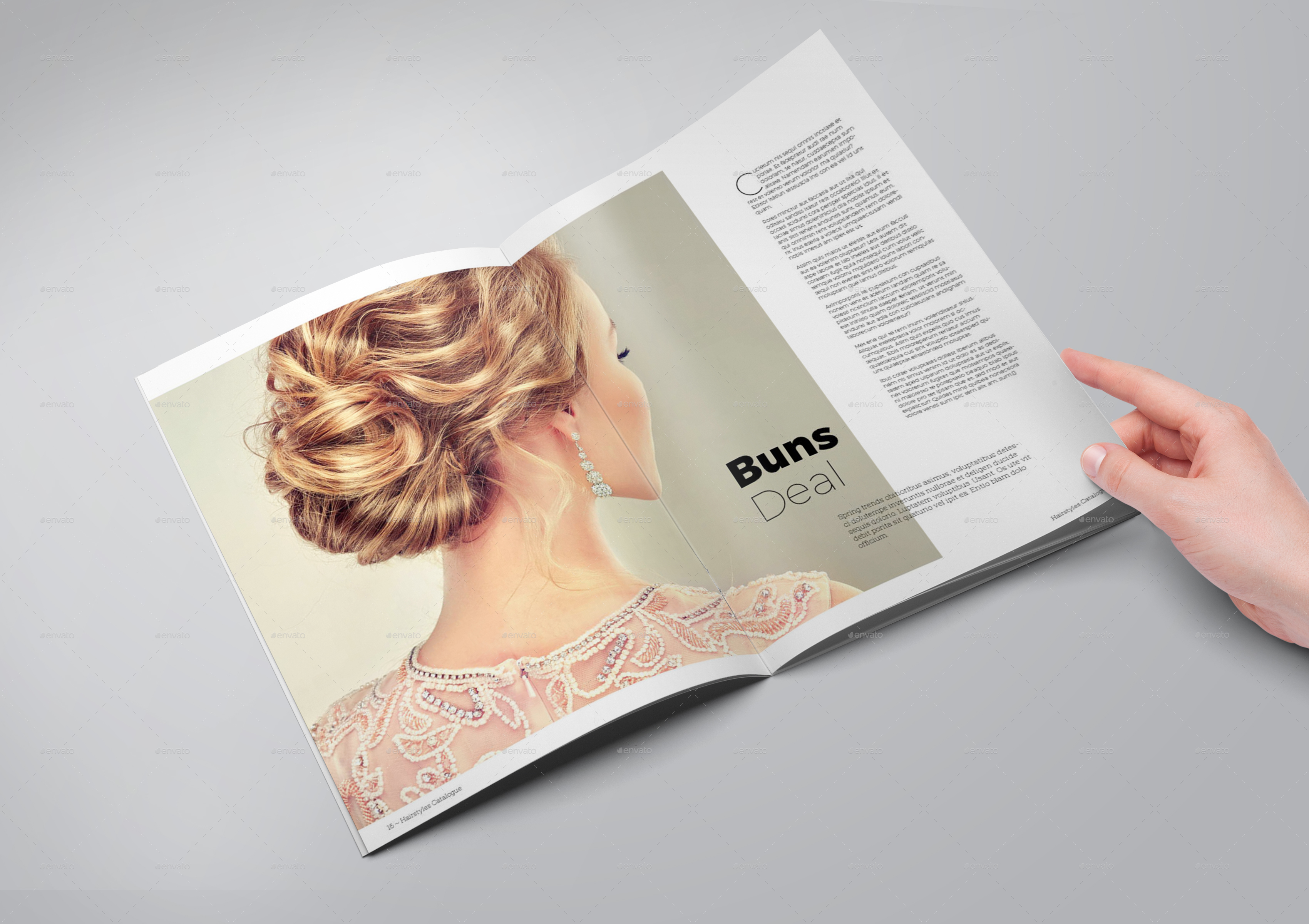 Hairstyles Clinic Catalogue/Brochure by bookrak GraphicRiver