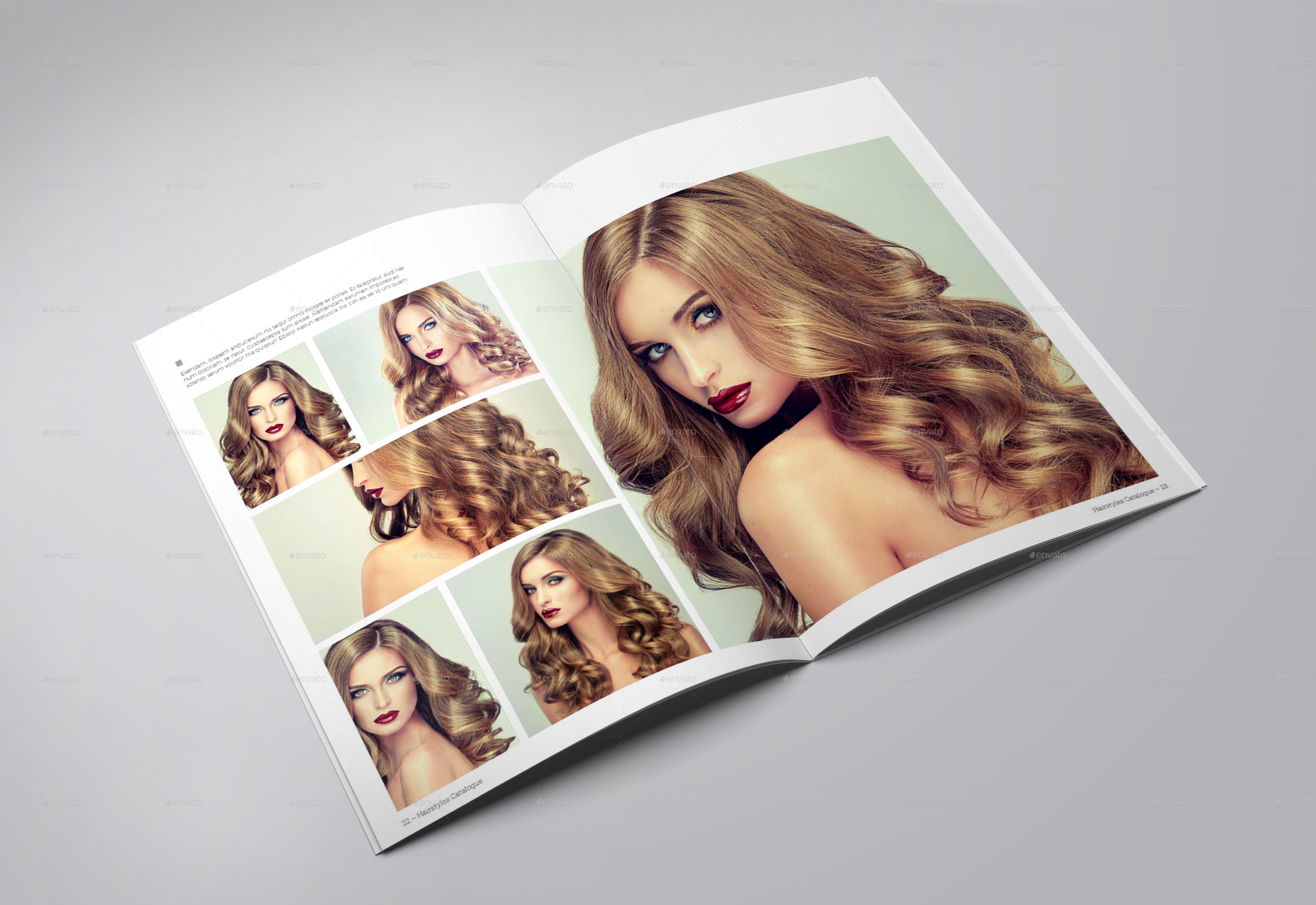 Hairstyles Clinic Catalogue/Brochure by bookrak GraphicRiver