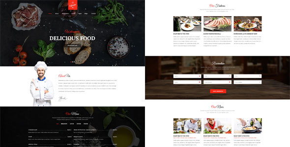 Cafe Resto - Restaurant Psd Template