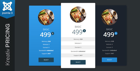 Kreativ Pricing - Joomla Pricing Table Module