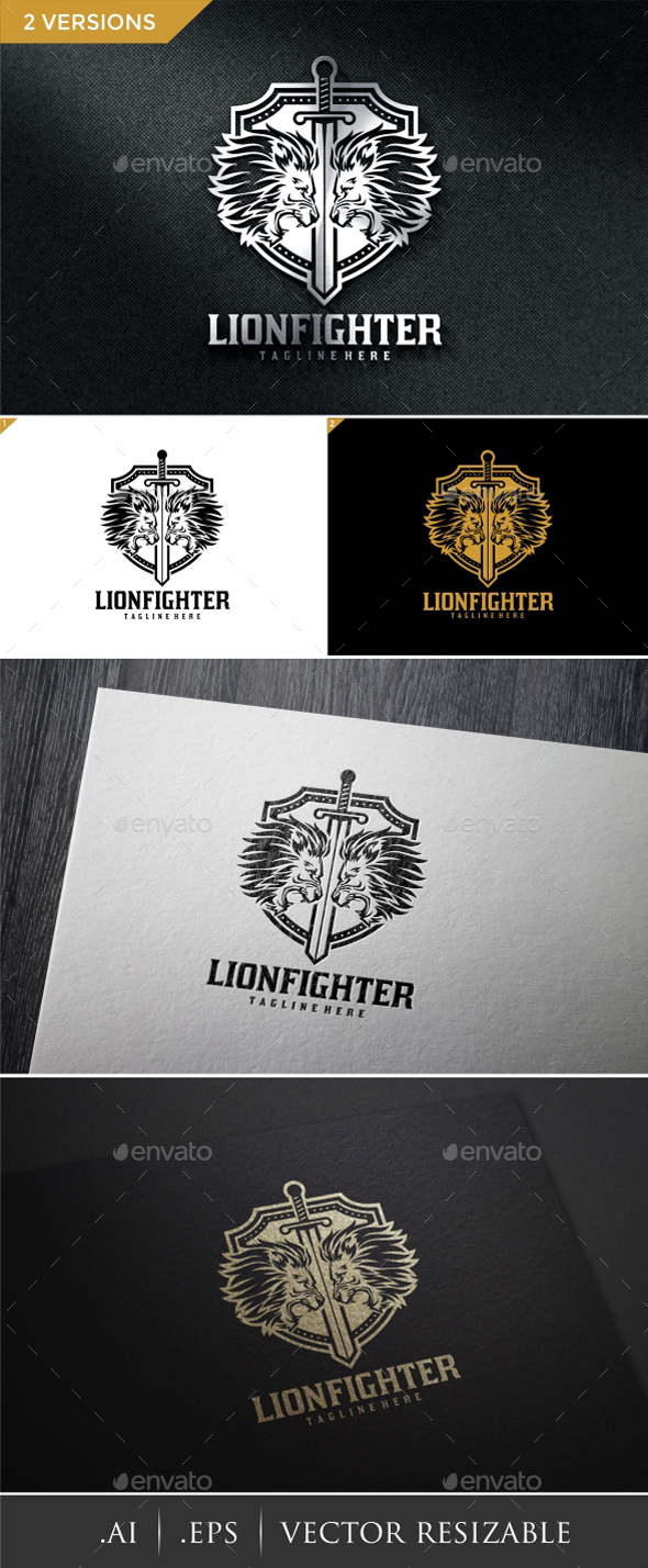 Lion Fighter Logo