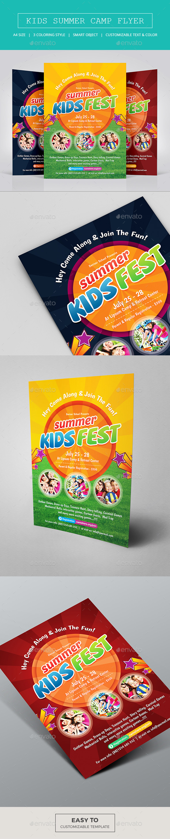 Kids Summer Camp Flyer