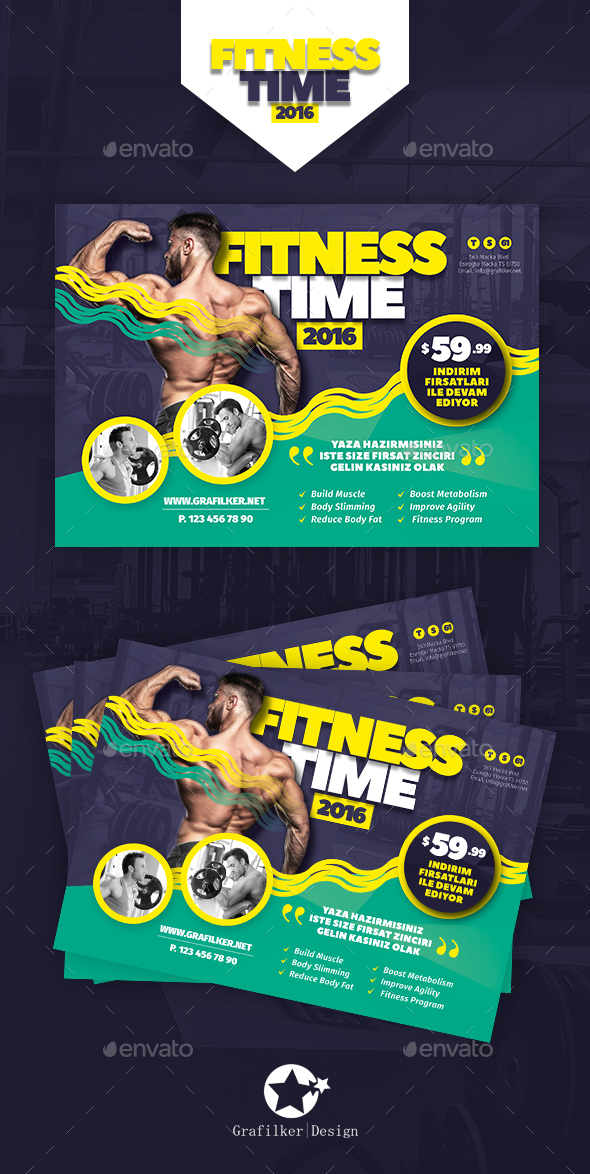 Fitness Time Flyer Templates