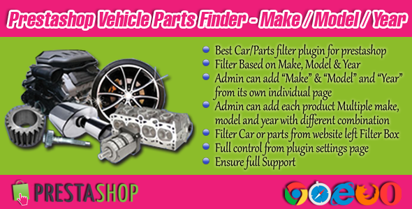 Prestashop Car/Parts Filter Plugin