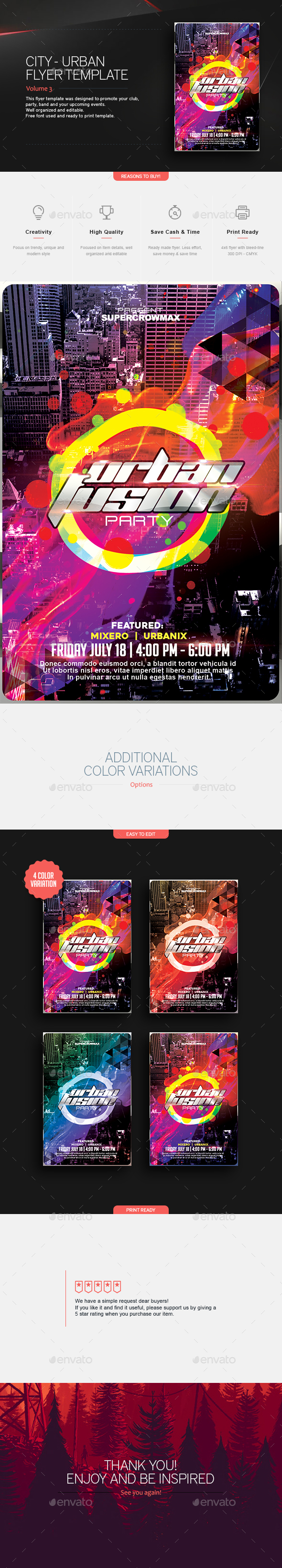 Urban Fusion - Flyer Template