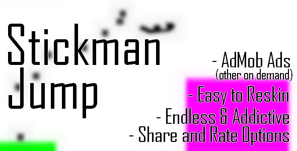 Stickman Jump - iOS xCode & Buildbox Game Template