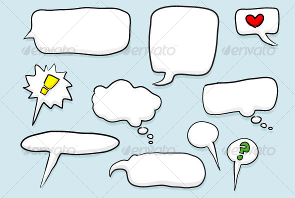 Word and Thought Bubbles Word and Thought Bubbles
