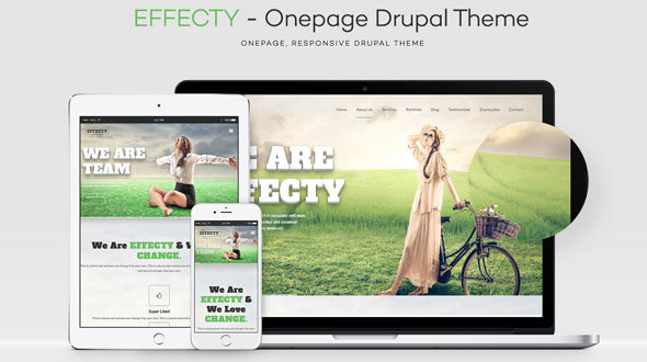 Effecty - Responsive - One Page Drupal Theme