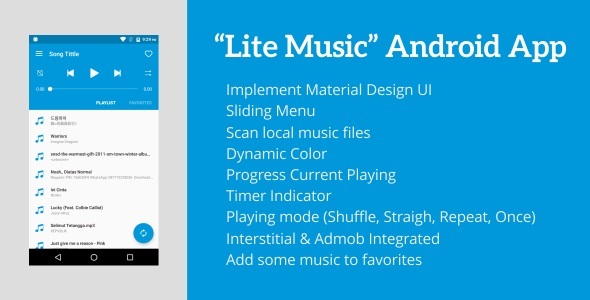 Lite Music 3.0 - Android Music Player