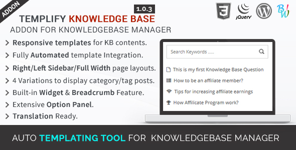 Templify KB - Knowledge Base Addon