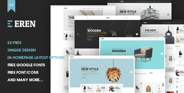 Eren - Ecommerce PSD Template