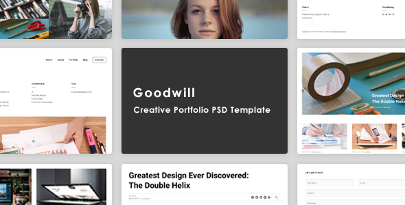 Goodwill – Creative Portfolio PSD Template