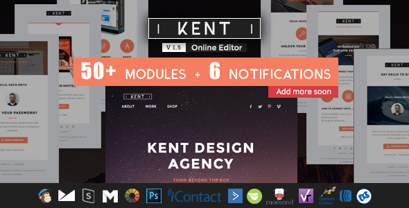Kent - Responsive Email + StampReady Builder