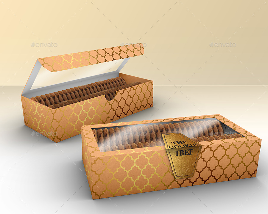 Download Packaging Mock Up Cookies, Macarons, Pastry Take Out Boxes VOL.2