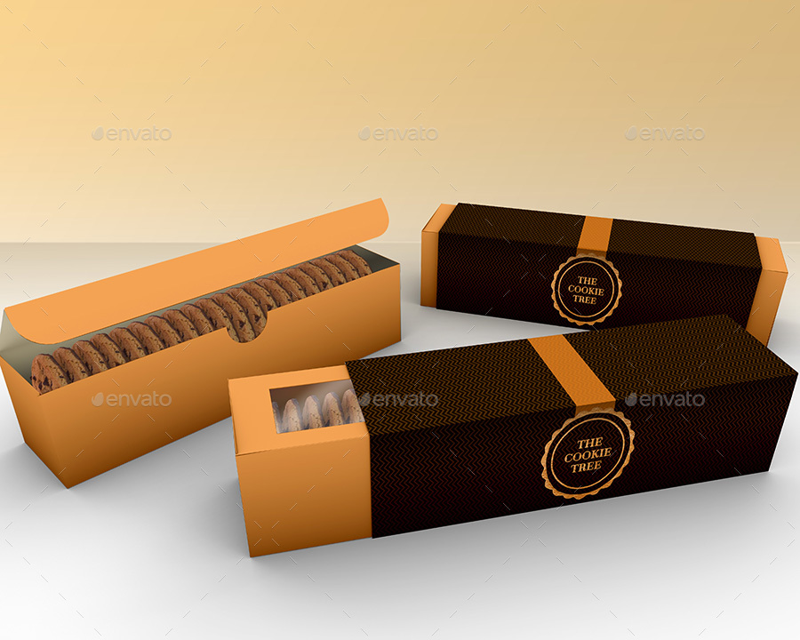 Download Packaging Mock Up Cookies, Macarons, Pastry Take Out Boxes VOL.2
